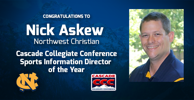 Nick Askew Named Cascade Collegiate Conference SID Of The Year